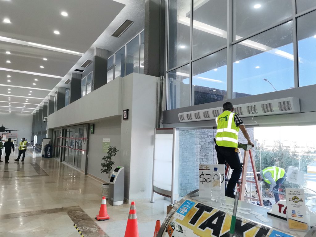 Mantenimiento en áreas operacionales de aeropuertos