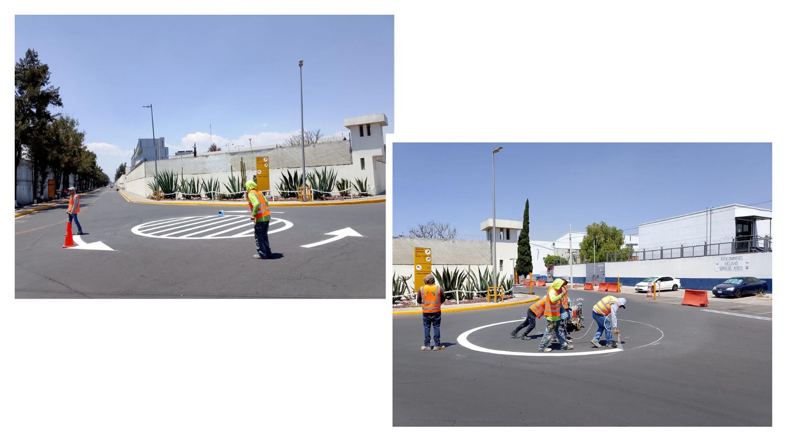 Señalamiento en aeropuertos y carreteras