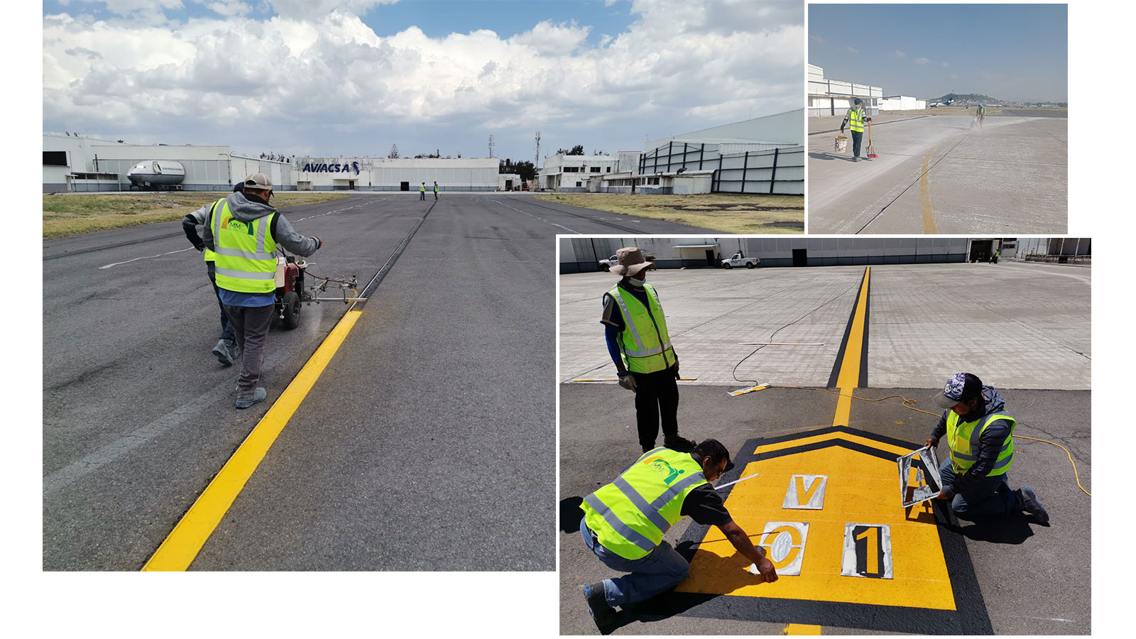 Señalamiento en aeropuertos y carreteras